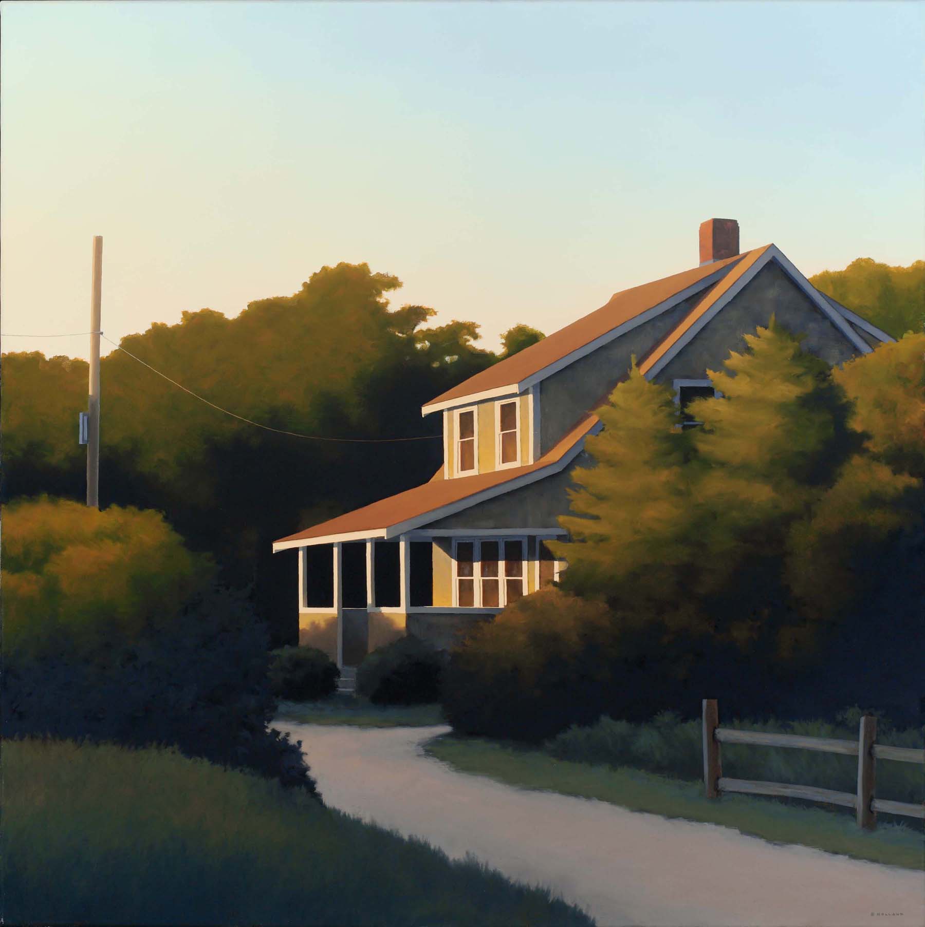 Jim Holland (1955 - Present), American Artist - Tucked Away - 36 x 36 ...